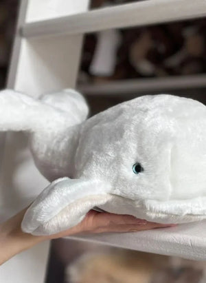 La Pelucherie - Romy Wal Plush Spielzeug, 35 cm | Weiß