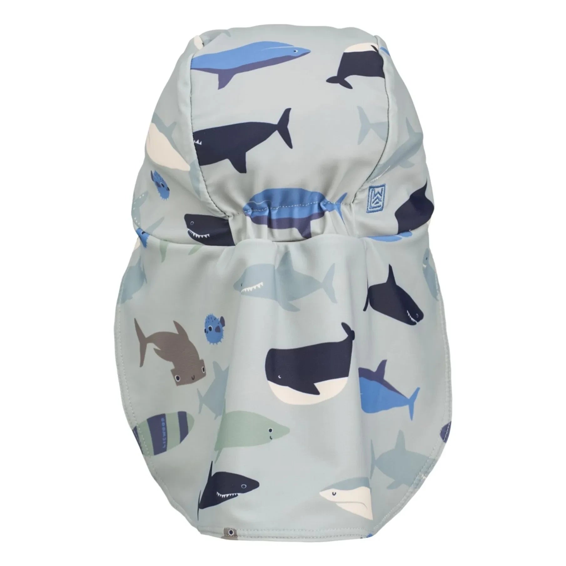 Liewood - Cecilia Sharks UV-Schutz Mütze | Grau blau