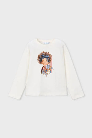 Mayoral Baumwoll-Langarmshirt für Kinder