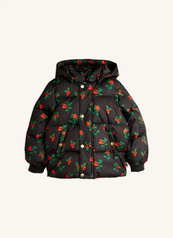 Mini Rodini - Lingonberries Steppjacke | Schwarz