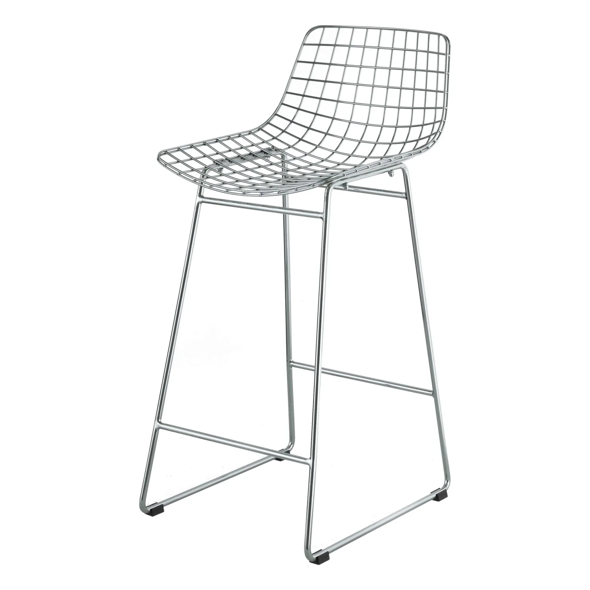 HKliving - Metallbar Taburesi | Krom