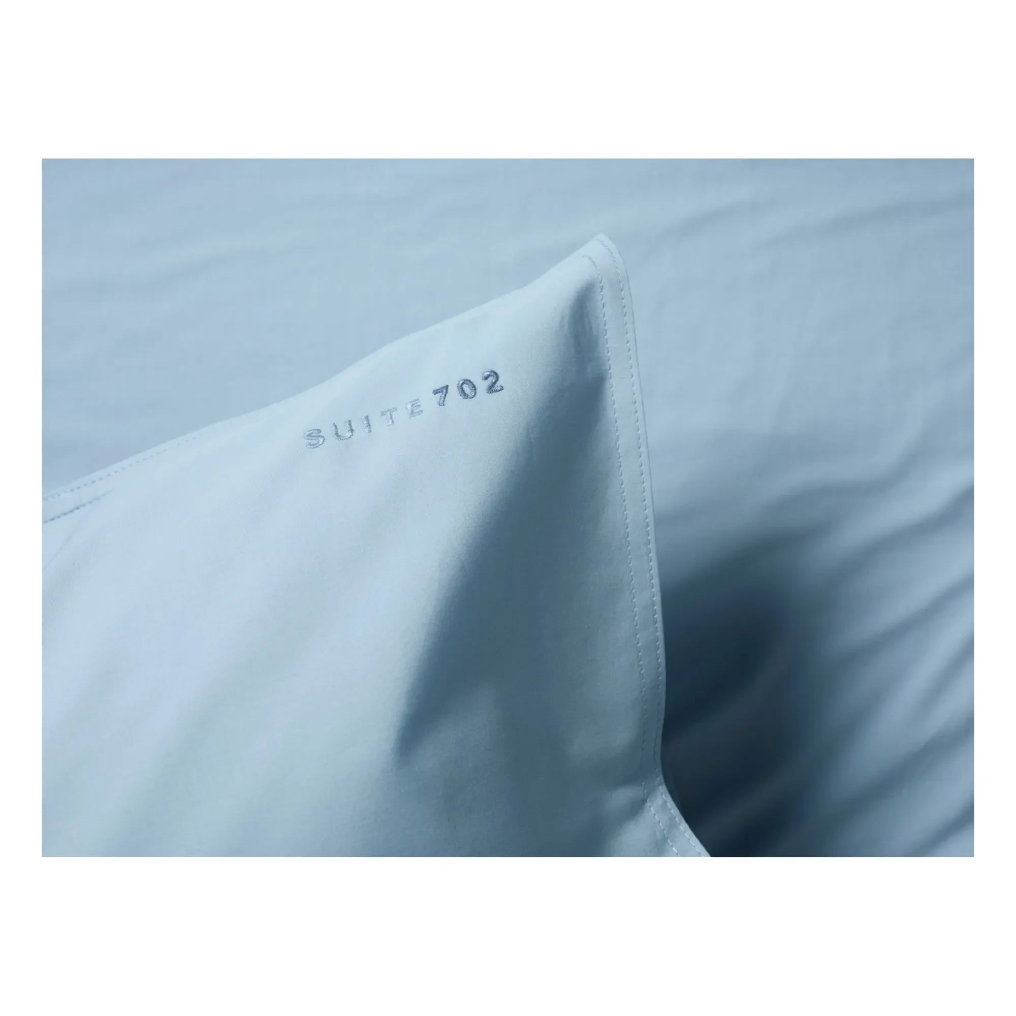 Suite 702 - Kissenbezug aus Bio-Baumwoll-Perkal | Hellblau