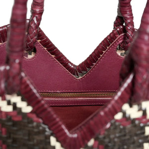 Vipera Tote mit Cruella-Patch aus Leder | Grau