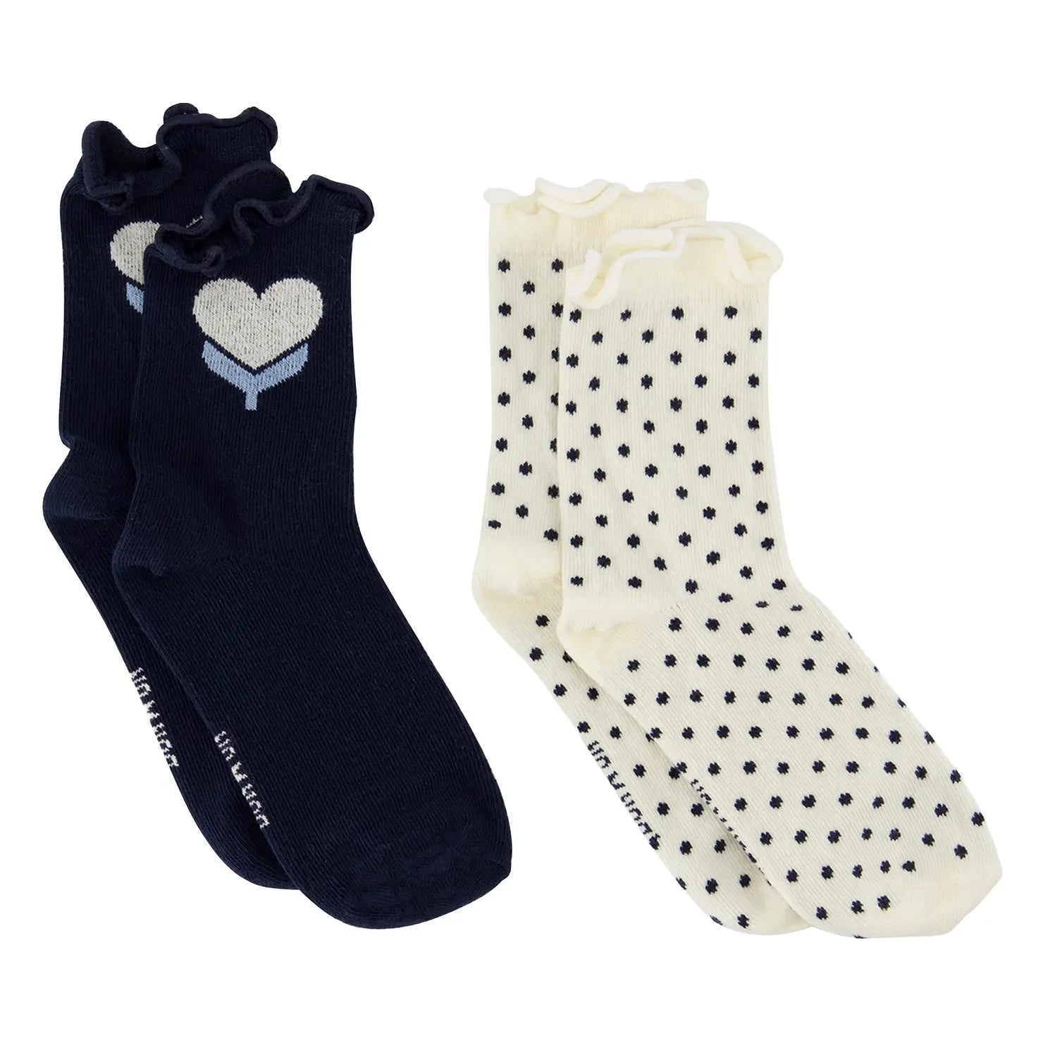 Bonton - Herz-Socken | Marineblau