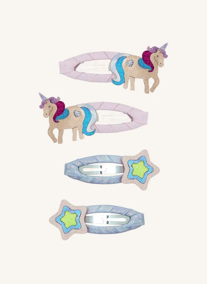 Mimi & Lula - 4er-Set magische Einhorn-Zauberstäbe | Rosa