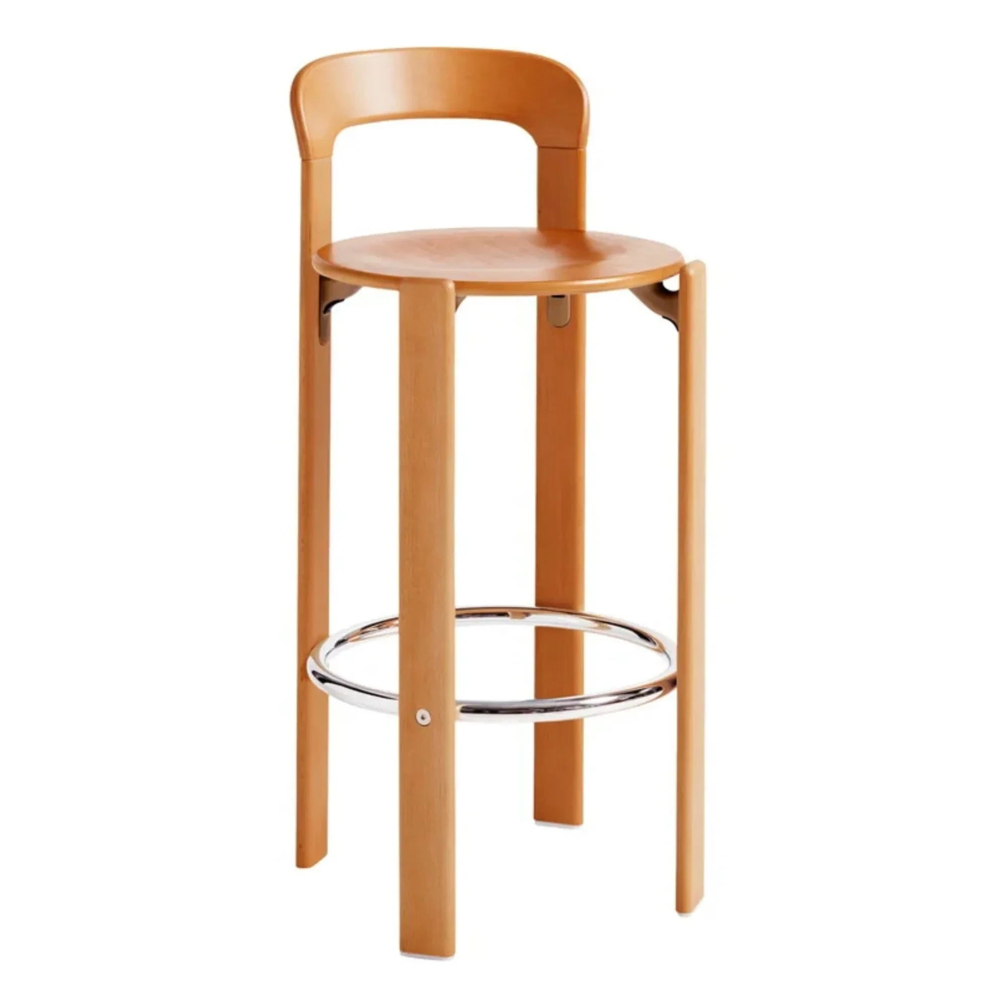 Hay - Rey Lake Holz Barhocker - Bruno Rey | Orange