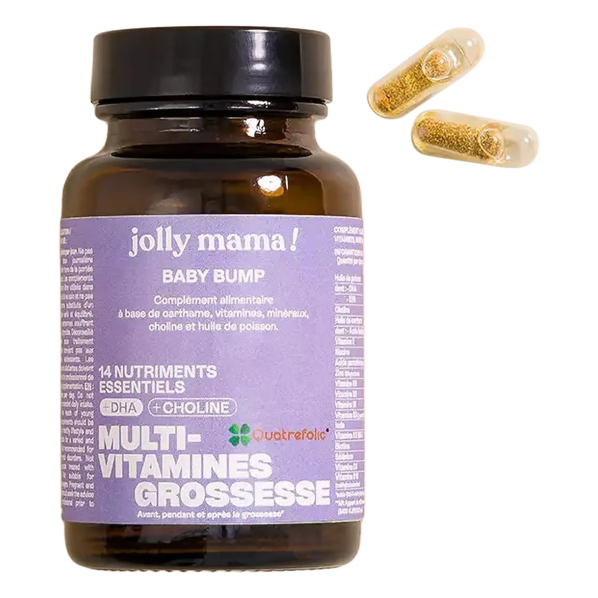 Jolly Mama - Babybump Multivitamin Ergänzung - 60 Kapseln