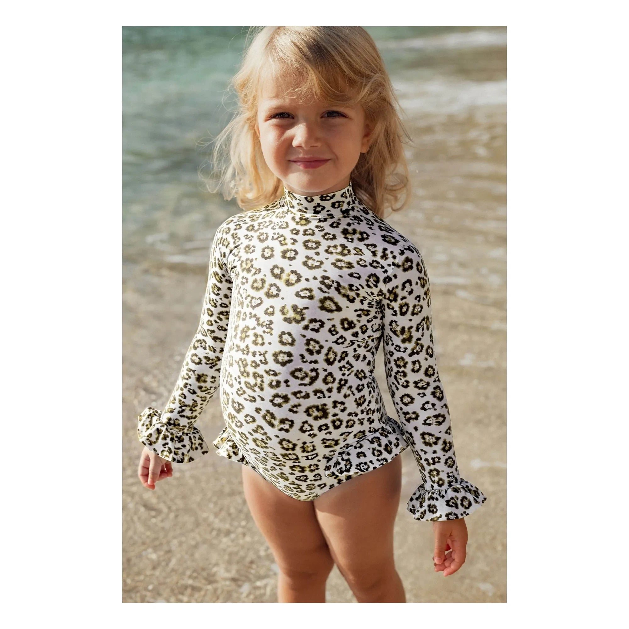 Lison Paris - Badeanzug mit UV-Schutz, Savanna Leopard | Ecru