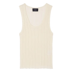 Bompard – Geripptes Unterhemd | Creme