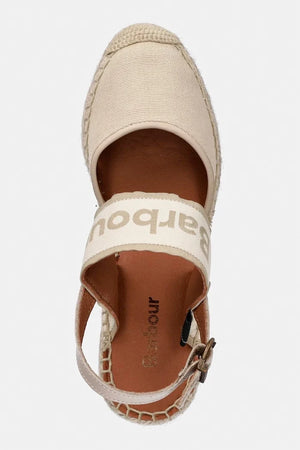 Barbour kadın açık topuk espadril ayakkabılar Lyndhurst