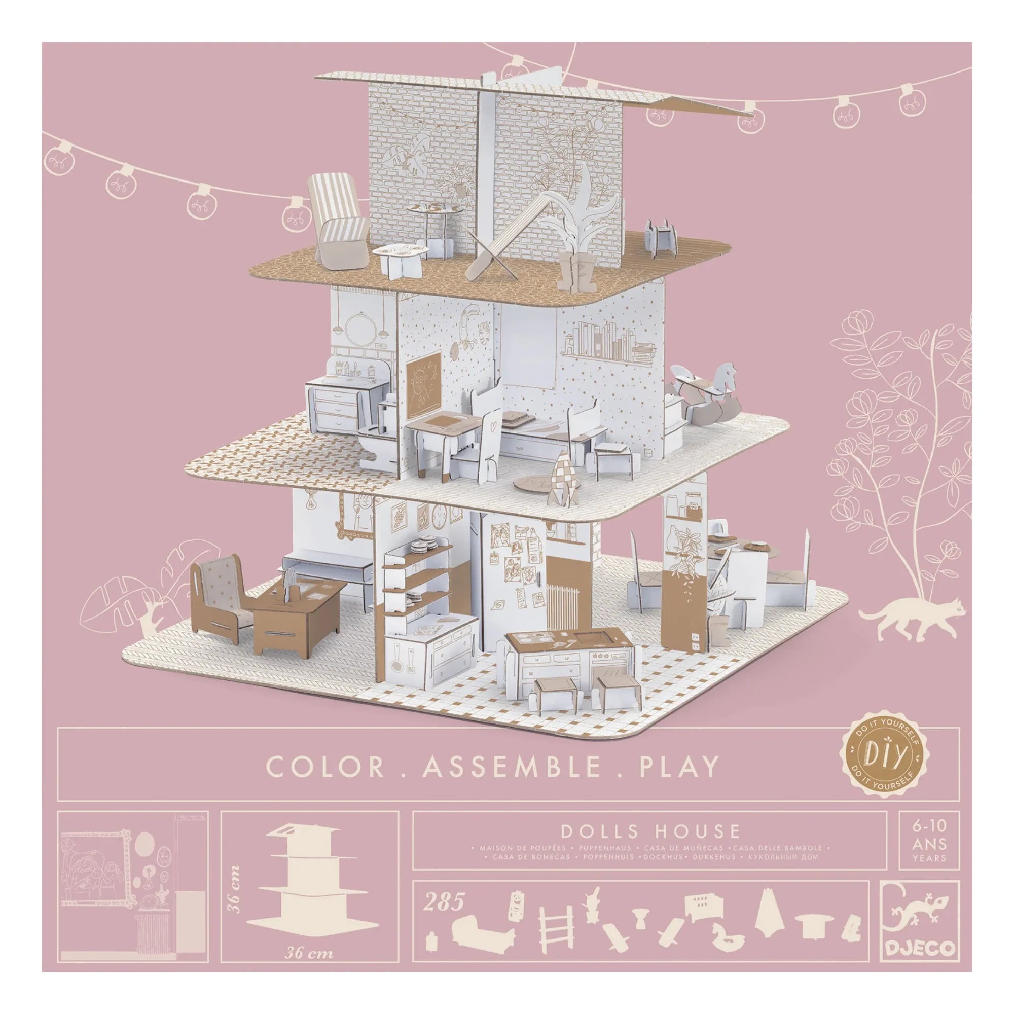 Djeco - DIY - Puppenhaus aus Pappe