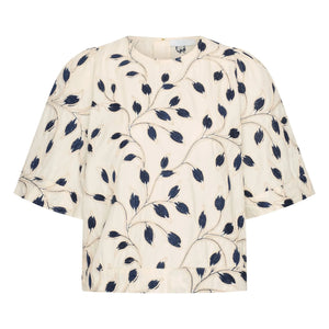 By Bar - Olivia Cotton Botanik Bluse | Nachtblau