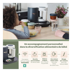 Béaba - BabyCook Smarte Küchenmaschine | Anthrazit