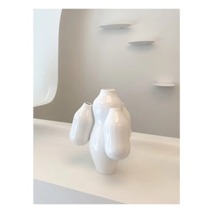 Moustache - Allpa Minivase - Jean-Baptiste Fastrez | Weiß