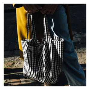 Gabrielle Paris - Gingham Clutch | Schwarz