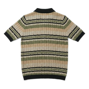 Smallable Woman - Selma gestreiftes Poloshirt | Eisbraun