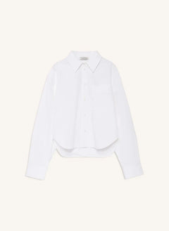 Anine Bing - Scott Baumwoll-Crop-Shirt | Weiß