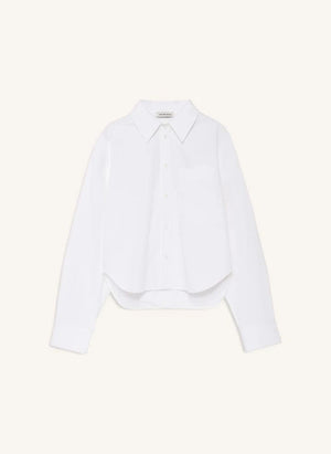 Anine Bing - Scott Baumwoll-Crop-Shirt | Weiß
