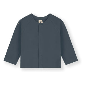 Gray Label - Bio-Baumwolle Mini-Cardigan | Grau Blau