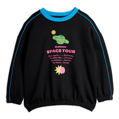 Mini Rodini - Space Tour Bio-Baumwoll-Sweatshirt | Schwarz