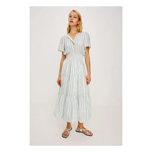 Rails - Cannes gestreiftes Kleid | Hellblau