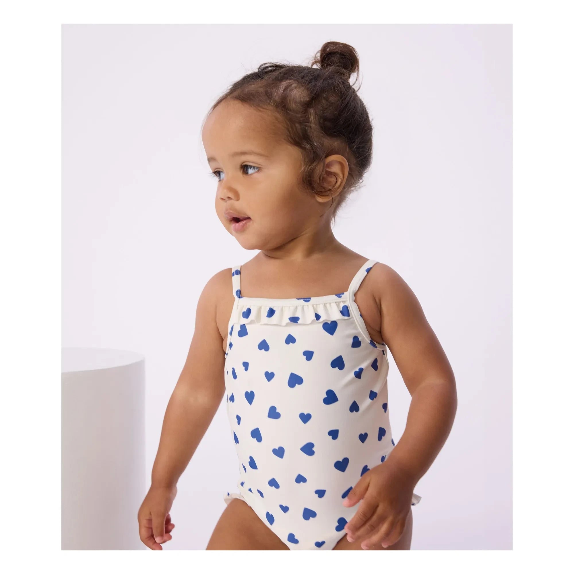 Petit Bateau - Cœurs Badeanzug | Weiß
