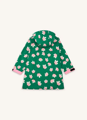 Hello Hossy - Blumenmuster Regenmantel Poncho | Grün