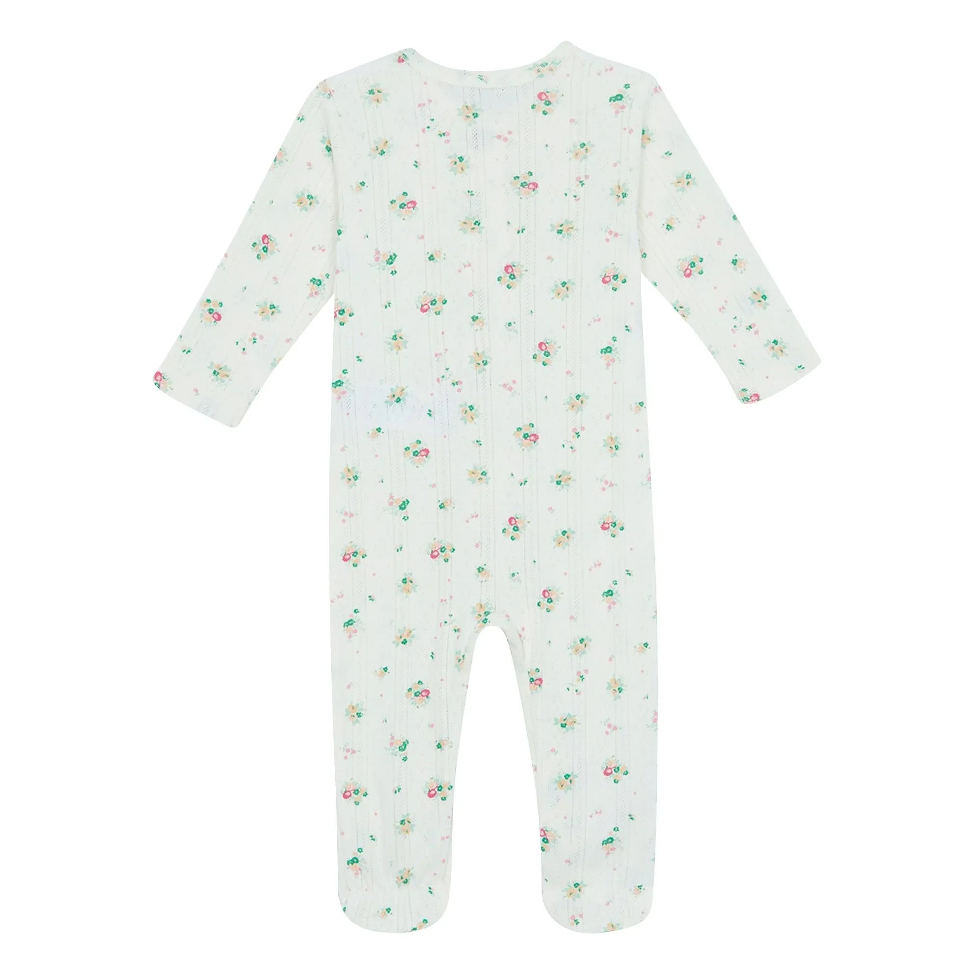 Bonton - Pointelle Nuite Bouquets Pyjama | Weiß