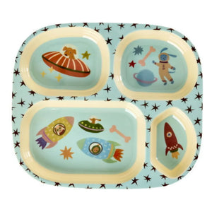 Rice - Chiens de l'Espace Melamin Brotdose | Blau