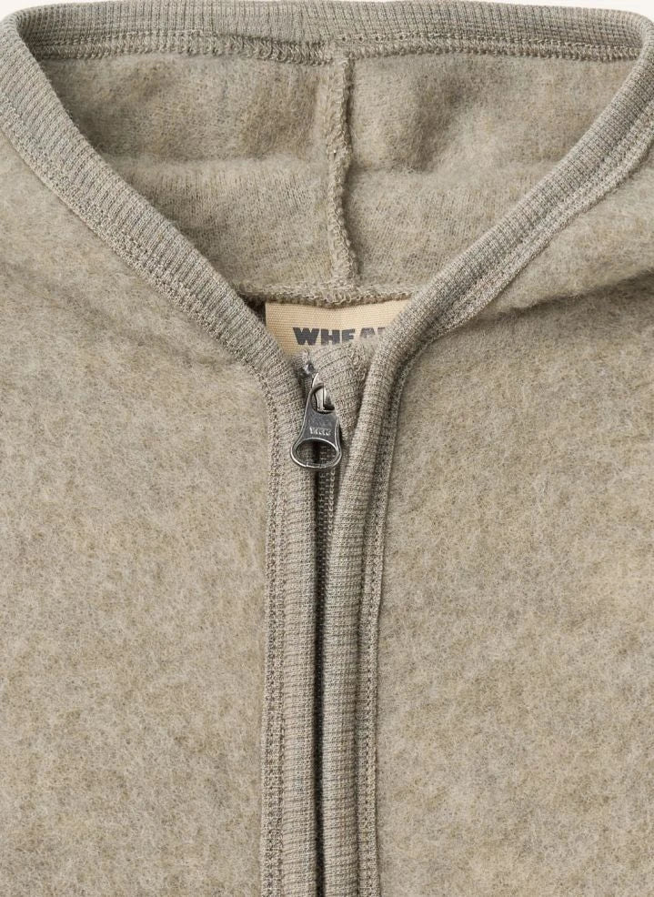 Wheat - Ata Merino Wolle Mit Reißverschluss Einteiler | Grün