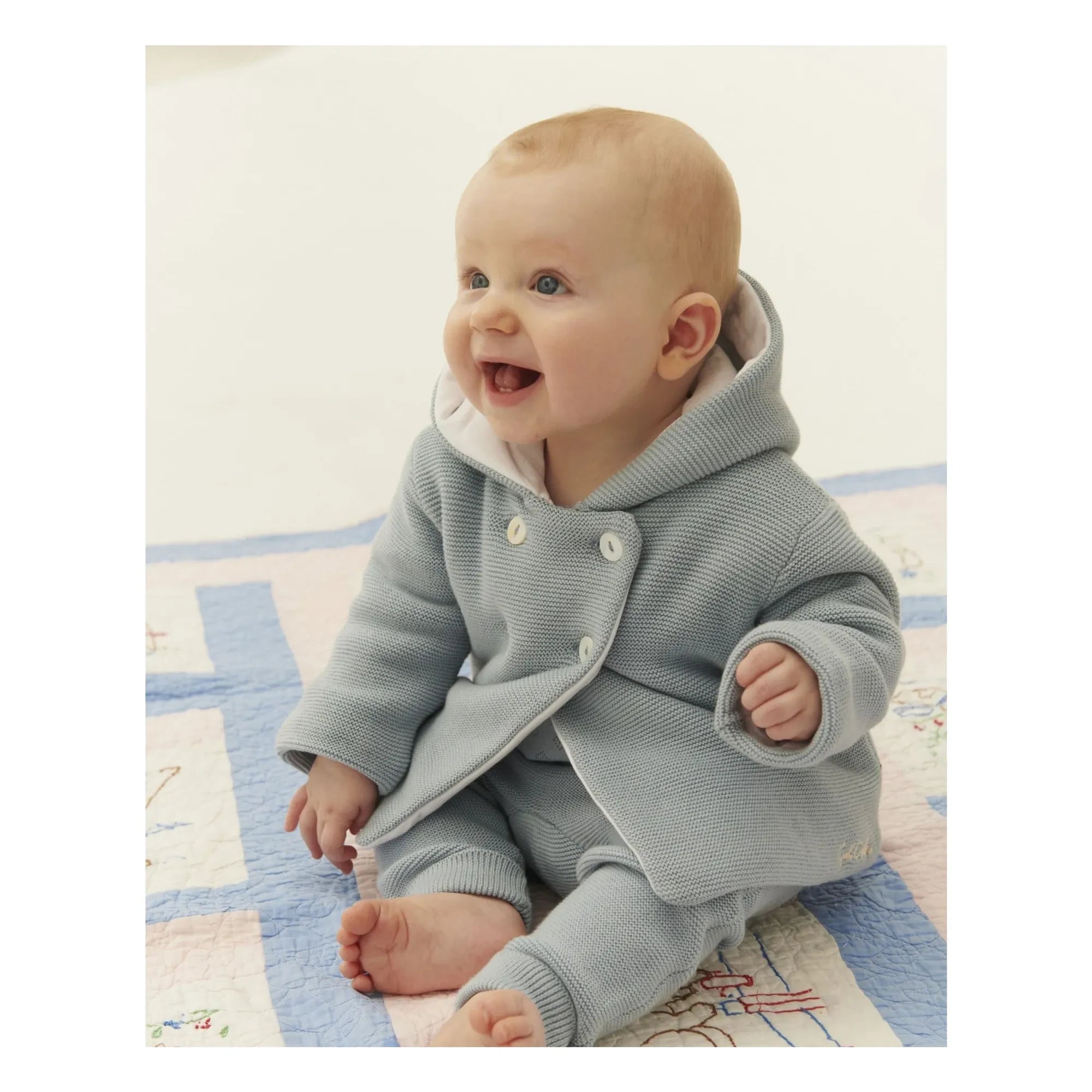 Copenhagen Colors - Bio-Baumwolle Kapuzenjacke | Hellblau