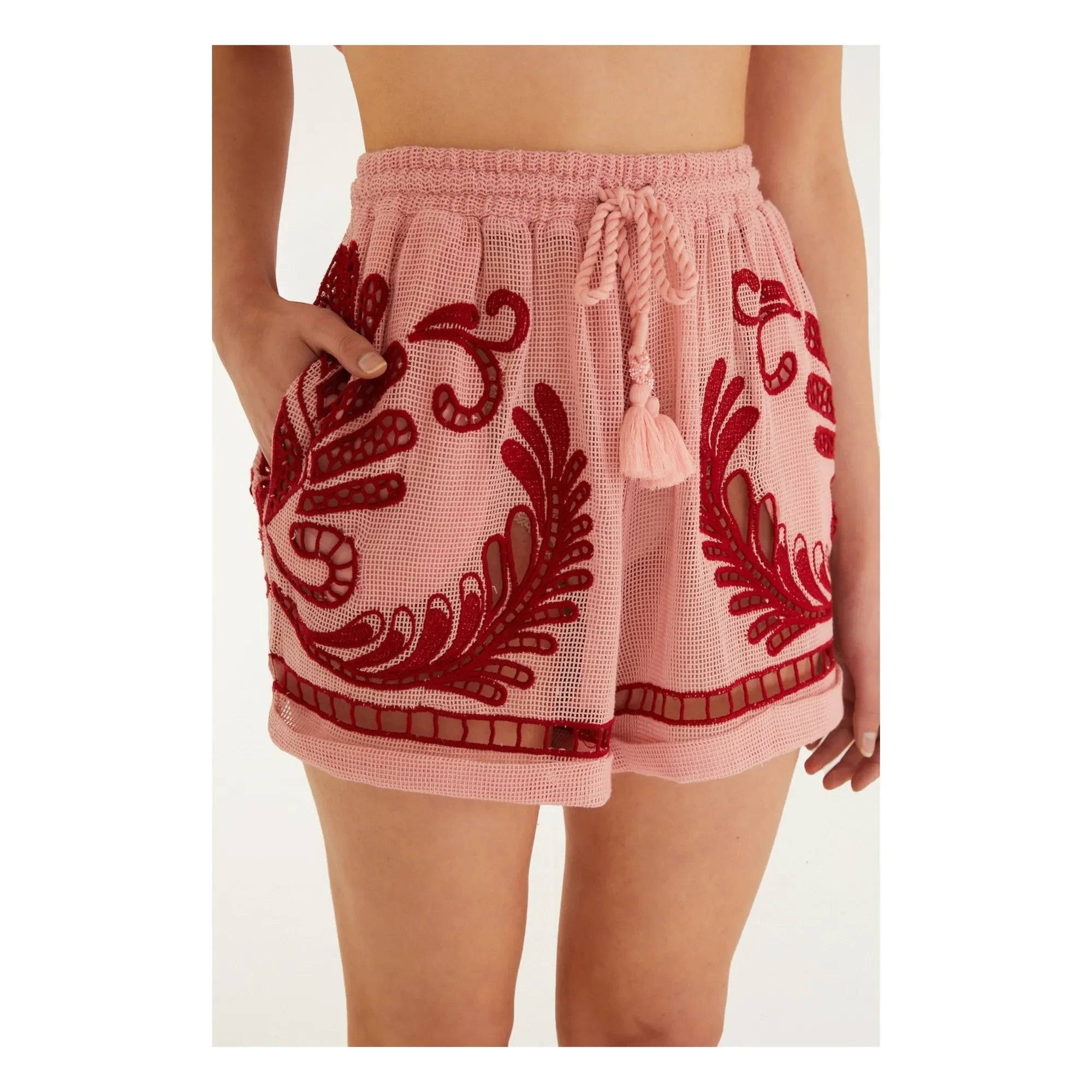 Farm Rio – Arabeske Shorts | Rosa