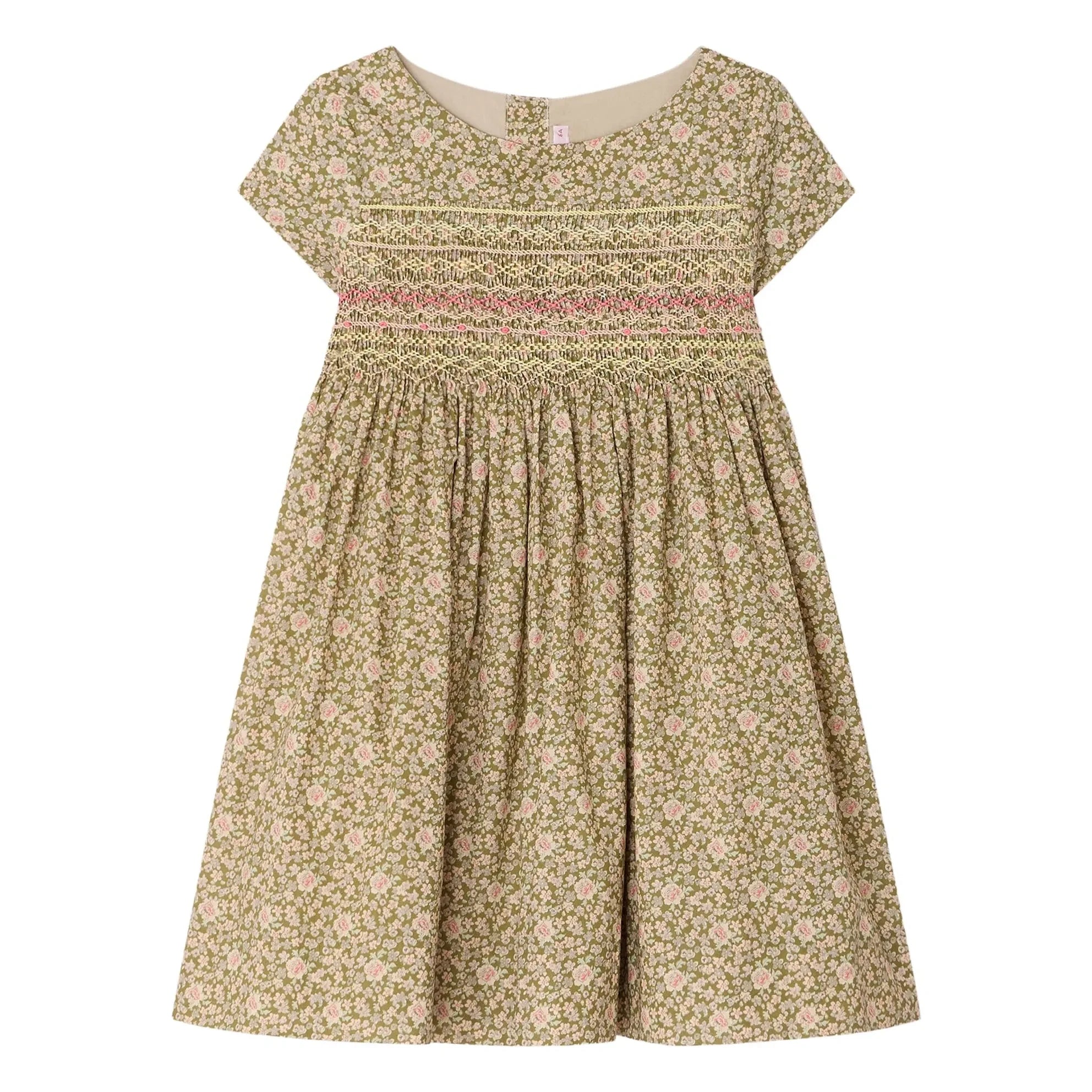 Bonpoint - Duchesse Liberty Bio-Baumwollkleid | Grün