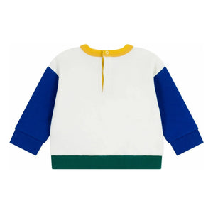 Petit Bateau – Farbblock-Sweatshirt | Ecru