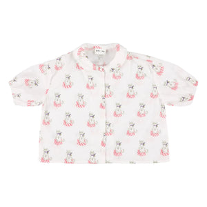 Morley - Xanon Cats Bluse | Weiß