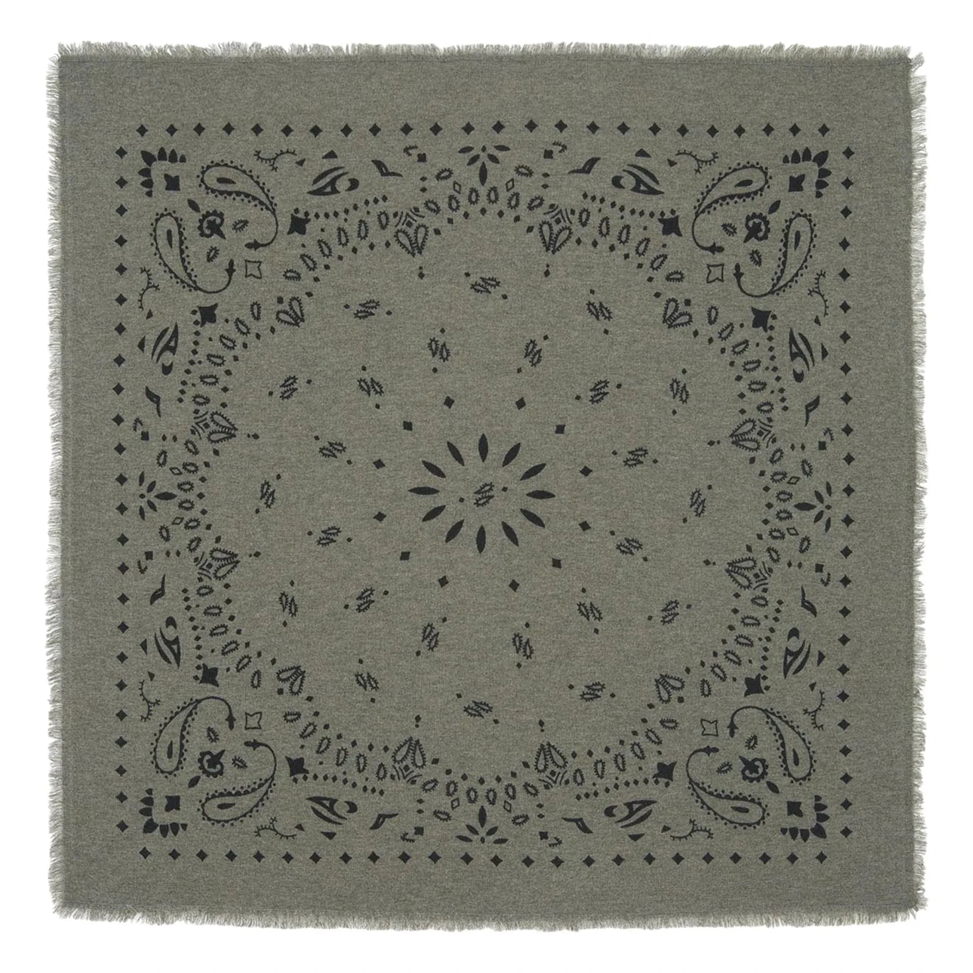 Kujten - Hachiko Kaschmir-Bandana | Melange-Khaki