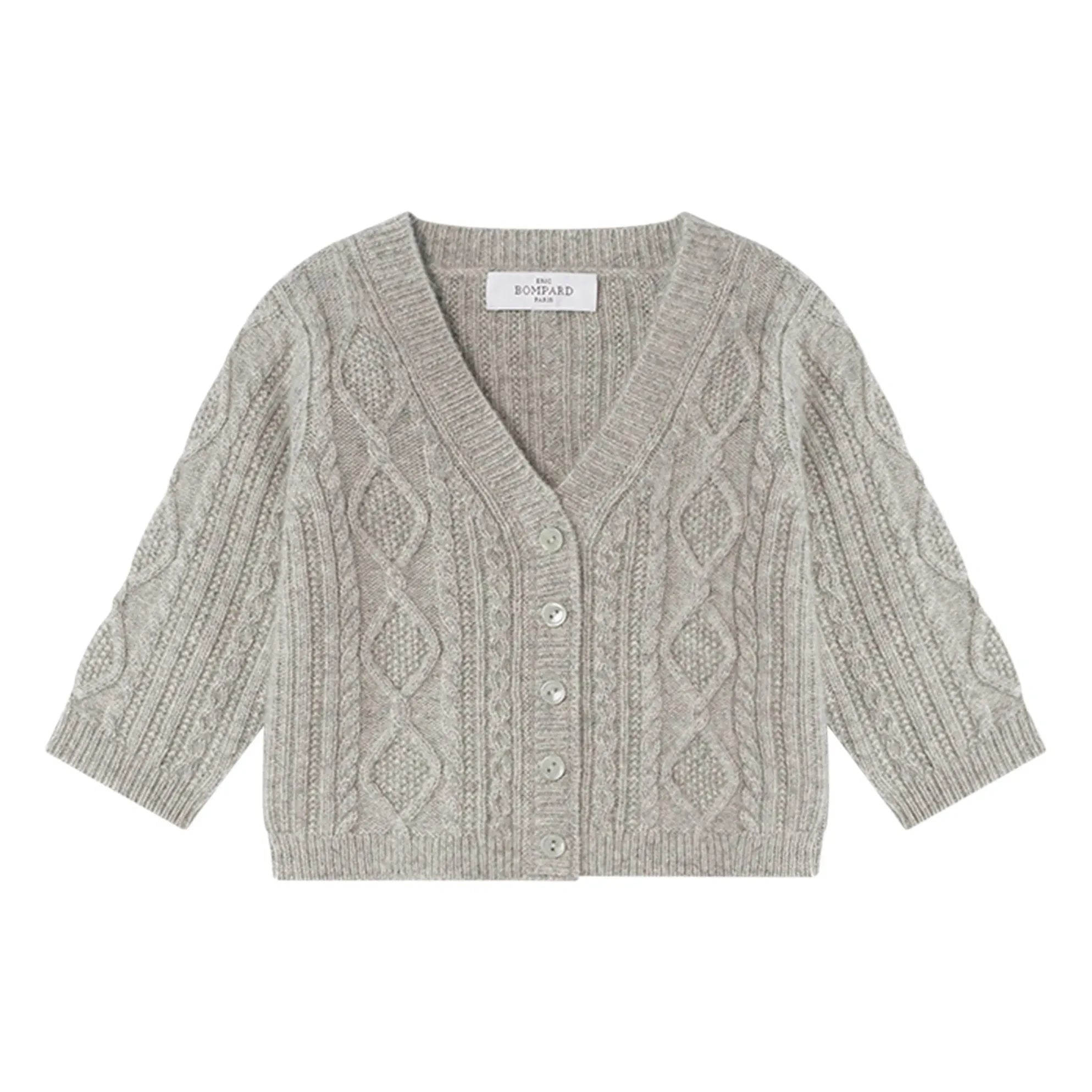 Bompard - Kaschmir-Strickjacke | Grau