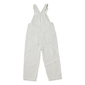 Rylee + Cru - Gestreifter Arbeits-Overall | Ecru