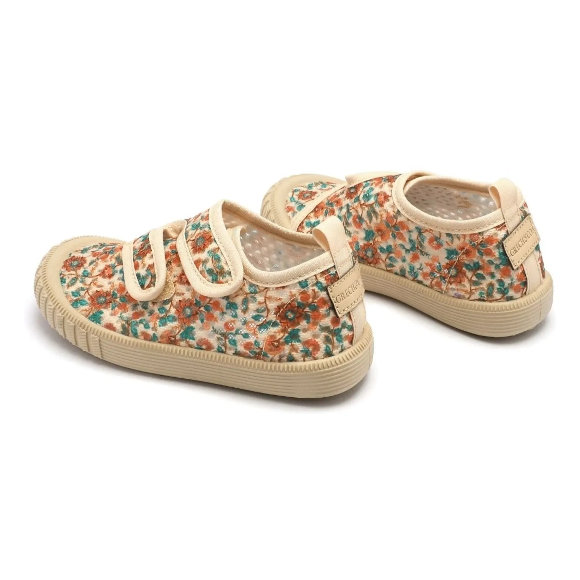 Grech & Co - Flowery Play Sneaker aus recycelten Fasern | Ecru