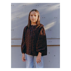 Marlot Paris – Bluse Irène Leopard | Braun