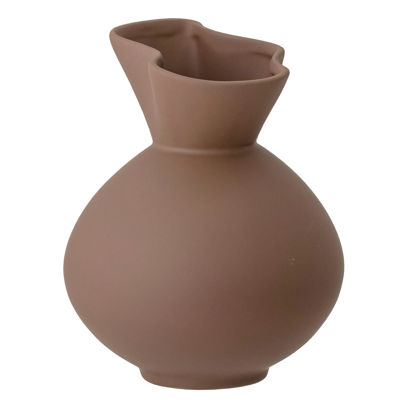 Bloomingville - Nicita Steingutvase | Haselnuss