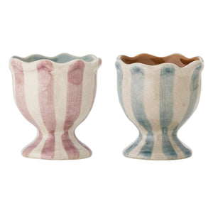 Bloomingville - Willa Steingut-Eierbecher - 2er Set