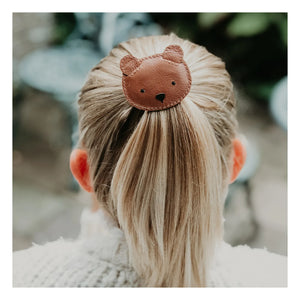 Donsje - Josy Bear Haarspange | Cognac