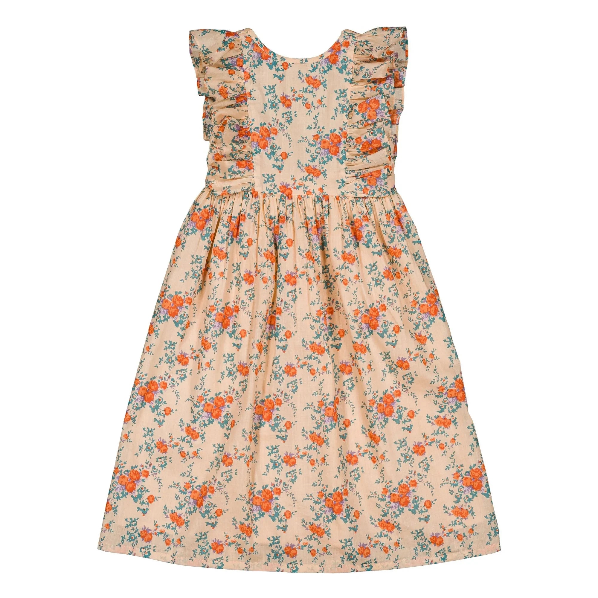 Louis Louise - Arlette Fleurie Kleid | Beige-Rosa