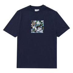 Edmmond Studios – Duck Lake Baumwoll-T-Shirt | Dunkelblau