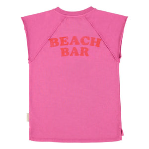 Piupiuchick - Glace T-Shirt-Kleid | Fuchsia