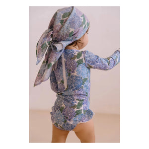 Studio Bohème - Josepha Langarm Schwimmanzug Blumen Recycelte Fasern | Lila