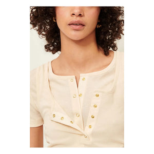 Sessùn - Camargo Spaghetti-Top | Ecru