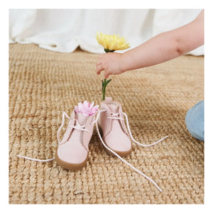 Lazare - Feston Raoul Wildleder Sneakers mit Schnürung | Puderrosa