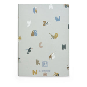 Liewood - A5 Sidney defterler - 3'lü Set | Alphabet/Stripe karışımı
